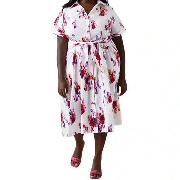 Prabal Gurung shortsleeved midi dress size M - Picture 3 of 13